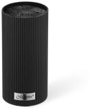 Maestro MR-1437-BLACK - Bloc à couteaux Universel - 18 cm de haut - Brosse amovible - Noir