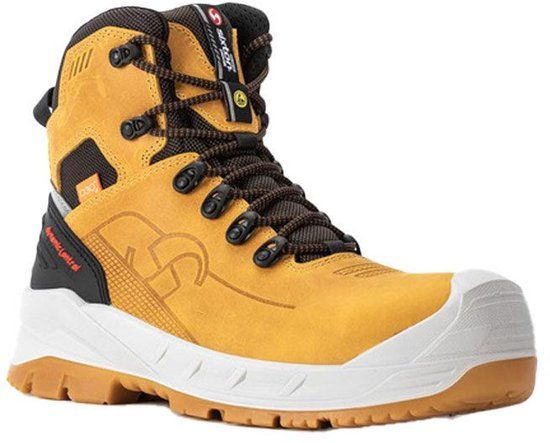 Sixton Marmolada S3S werkschoenen met rits - Bruin - Maat 48
