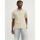 JACK&JONES - JORMYKONOS PLISSE RESORT SS SHIRT - Hommes - Chemises - L - Polyester/Élasthanne - Manches courtes - Col classique - Laurel Wreath