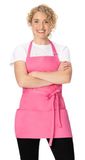 Chef Works Unisex Drie Pocket Schort, Roze, One Size