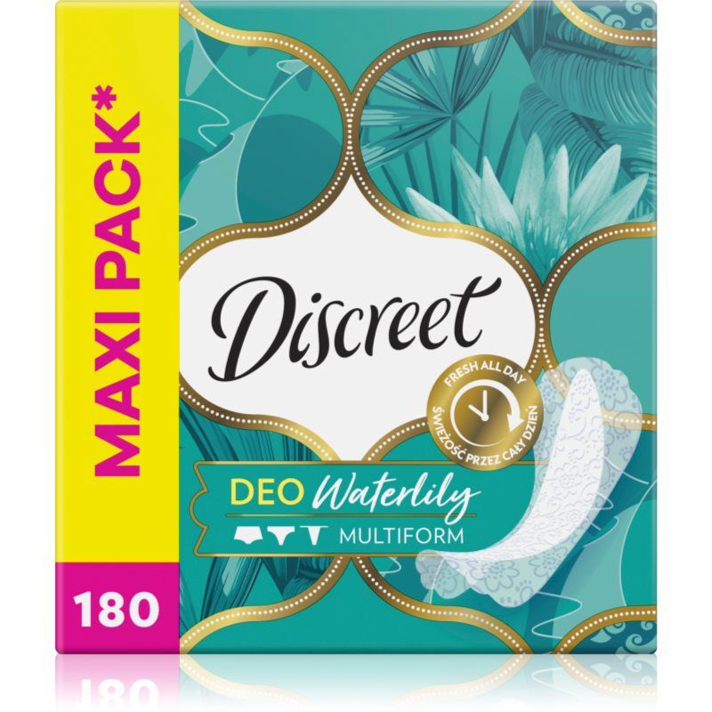 Discreet Multiform Discreet, Binden, Wasserlilien-Einlagen (180x)