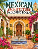 Mexican architecture coloring book