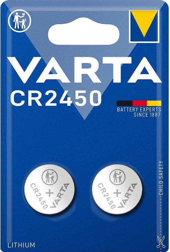 Varta CR2450 Lithium Batterijen - 2 stuks
