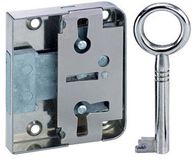 Junie meubelslot - Klavier Opleg - 772 - 2 sleutels - doornmaat 25mm