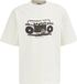 WE Fashion Heren loose fit T-shirt met print