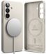 Ringke Silicone Magnetic Hoesje Geschikt voor Samsung Galaxy S26 | Compatibel met MagSafe / Qi2 | Back Cover met Magneet | Zacht Siliconen | Slank Design | Grijs