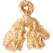 White Stuff Foulard en coton et lin à carreaux jaune Mlt Taille : OS