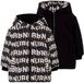 Boboli 624103 Anorak garçon noir Polyester imperméable Manches longues Imprimé court 4 ans