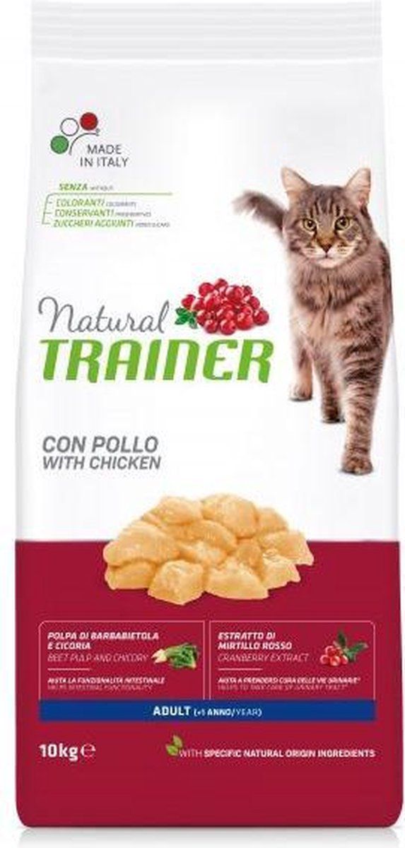 Natural Trainer Cat Adult Kip Kattenvoer - 10 kg