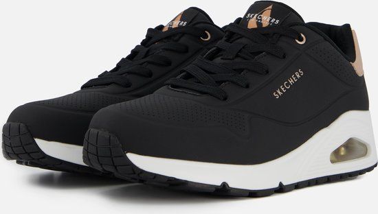 Skechers Uno - Golden Air Dames Sneakers - Zwart - Maat 40