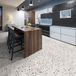 Ambiance Sticker Vloerrol, Terrazzo, antislip, waterdicht, per meter, voor woonkamer, slaapkamer en eetkamer, H 60 cm x B 40 m