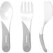 Twistshake Couverts d'apprentissage +6 mois blanc set