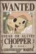 GB eye Poster One Piece - Wanted Chopper Wano 38x52cm
