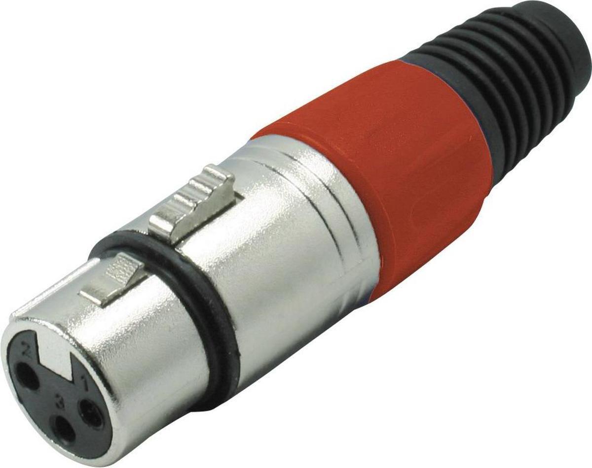 S-Impuls XLR 3-pins connector (v) / plastic trekontlasting - grijs/rood