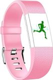 By Qubix - Compatible Fitbit bandje - Lichtroze