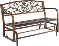 Vevor Tuinbank Patiobank Balkonbank 127CM Metalen Frame Rugleuning Veranda