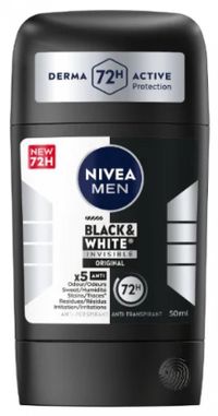 NIVEA Men Black & White Invisible Deodorant Stick - 50 ml