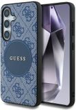 Guess Étui 4G Rond Patch Classique Logo pour Samsung Galaxy S25+ pour Magsafe