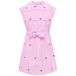 ONLY KIDS ONLY GIRL gestreepte korte jurk met hartjes roze