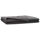 vidaXL Verzwaringsdeken Antraciet 200 x 230 cm 13 kg 100% Katoen