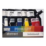 Sennelier Abstract Paint Set 5P, Primaire kleuren, One Size