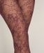 Hunkemöller Panty Allover Lace Fishnet Paars S/M