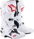 Alpinestars Tech 10 Supervented Blanc Rouge Vif - Taille 10