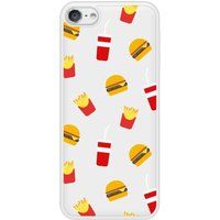 Apple Bedrukt siliconen hoesje compatibel met iPod Touch 5, Apple iPod Touch 6 Fast food