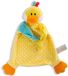 Tutteldoekje NICI Eend Doudou 25x25 Cm Geel Kinderen