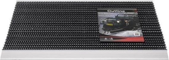 Hamat Deurmat - 40 x 60 cm - Antraciet - Schoonloopmat