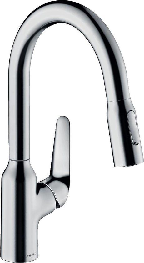 Hansgrohe Focus M42 Keukenmengkraan - Chroom - Met Uittrekbare Vuistdouche