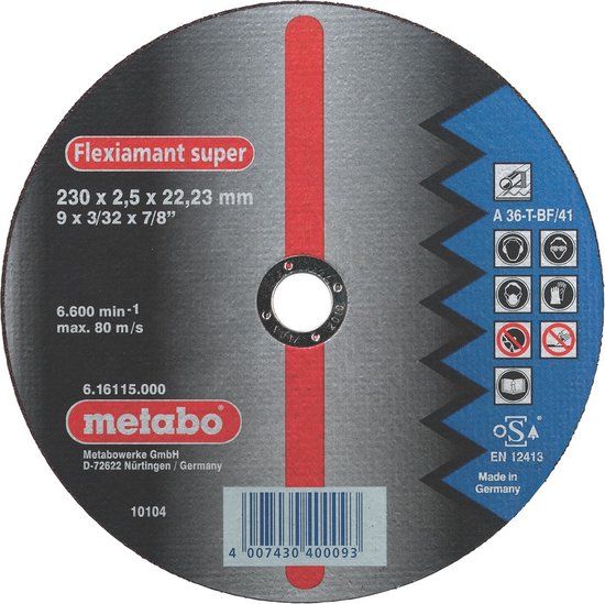 Metabo accessoires Metabo Doorslijpschijf Ø 150x2,0x22,2 staal Flexiamant super - 25 stuks
