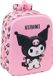 Kuromi Sac à dos Rose 22 x 27 x 10 cm
