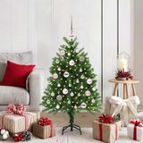 Prolenta Maison Exclusive Kerstboom met 150 LED-lampjes, inclusief voet, groen, 120 cm, gemaakt van PE