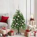 Prolenta Maison Exclusive Kerstboom met 150 LED-lampjes, inclusief voet, groen, 120 cm, gemaakt van PE