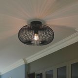 Nordlux Beroni LED Plafondlamp | 1x E27 Max 60W | Dimbaar | Zwart