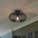 Nordlux Beroni LED Plafondlamp | 1x E27 Max 60W | Dimbaar | Zwart