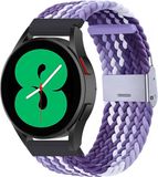 By Qubix - Braided nylon bandje - Lichtpaars / paars - Geschikt voor Xiaomi Mi Watch / Geschikt voor Xiaomi Watch 2 / Geschikt voor Xiaomi Watch S1 / S2 / S3 / S4 (47mm)