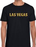 Bellatio Decorations Las Vegas T-shirt zwart heren S