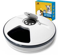 Pets Friends PetFriends Automatische voerbak voor Hond en Kat - Incl. batterijen - Voerautomaat met 6 compartimenten - 24 uurs Timer - Elektrische voederbak