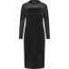 KAFFE Curve Kcolgie Glitter Robe manches longues femme