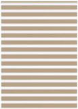 vidaXL Zebra Blind 160x200 cm Stofbreedte 155,9 cm Polyester Zandbruin