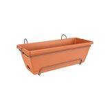 Elho Barcelona Allin1 50cm Plantenpot met Ophanging Polypropyleen (PP) Terracotta