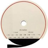FASTECH® T0205099990225 Klittenband Lusdeel Zwart 25m x 50mm