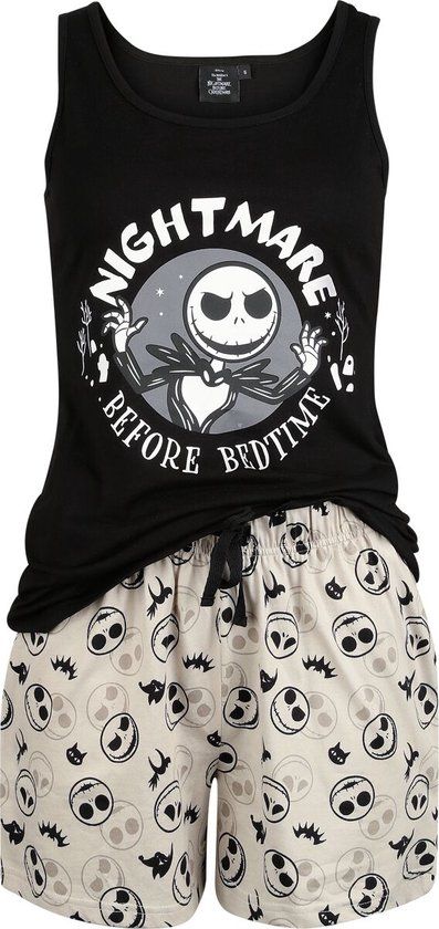 The Nightmare Before Christmas Bedtime Pyjama meerkleurig Katoen - Vrouwen XXL