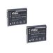 VHBW 2 x accu compatibel met Olympus Stylus Tough TG-4 camera (900mAh, 3,6V, Li-Ion)