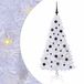 vidaXL Kunstkerstboom Wit 150 cm PVC en Staal