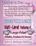 Mother's Day Sudoku Puzzle Book with Mazes Series-2