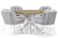 Santika Furniture Santika Tendenza/Wellington 120 cm rond dining tuinset 5-delig