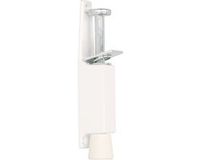 Dulimex B.V. 1x pièce butée de porte / butées de porte blanc avec goupille de pied 12 x 2,5 cm - butées de porte / tampons de porte